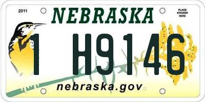 NE license plate 1H9146