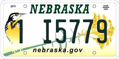 NE license plate 1I5779