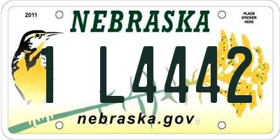 NE license plate 1L4442