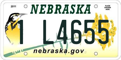 NE license plate 1L4655