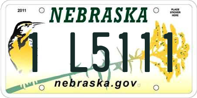 NE license plate 1L5111