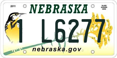 NE license plate 1L6277