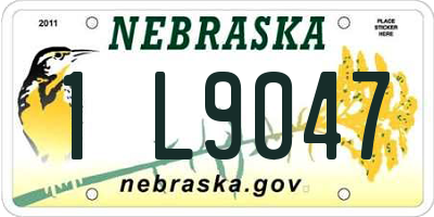 NE license plate 1L9047
