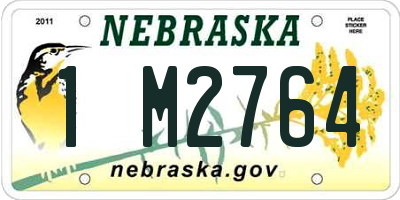 NE license plate 1M2764