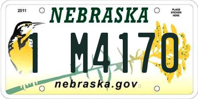 NE license plate 1M4170