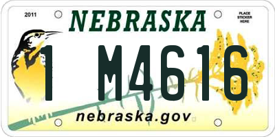 NE license plate 1M4616