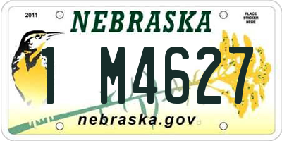 NE license plate 1M4627