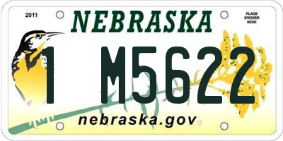 NE license plate 1M5622