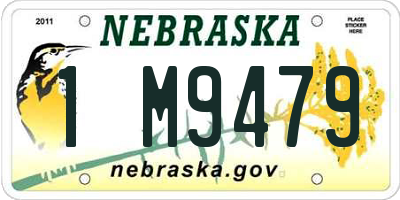 NE license plate 1M9479