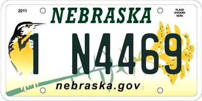 NE license plate 1N4469