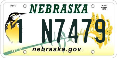NE license plate 1N7479