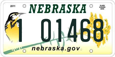 NE license plate 1O1468