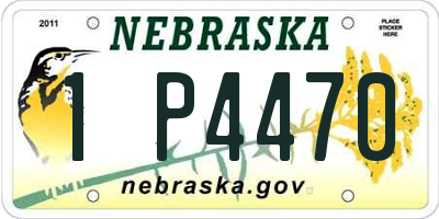 NE license plate 1P4470