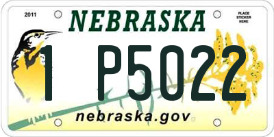 NE license plate 1P5022