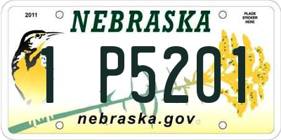 NE license plate 1P5201