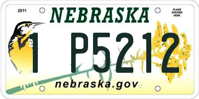 NE license plate 1P5212