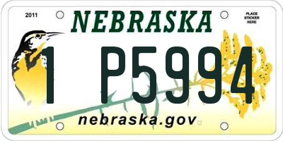 NE license plate 1P5994