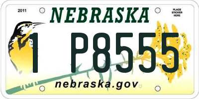 NE license plate 1P8555