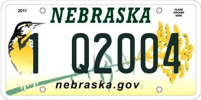 NE license plate 1Q2004