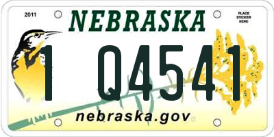 NE license plate 1Q4541