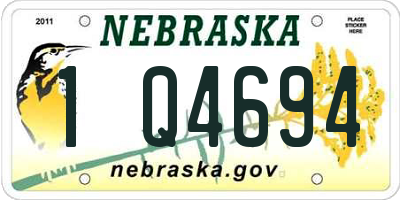 NE license plate 1Q4694