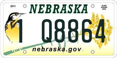 NE license plate 1Q8864