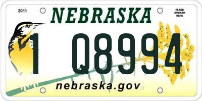NE license plate 1Q8994