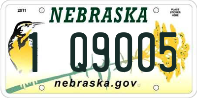 NE license plate 1Q9005