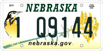 NE license plate 1Q9144
