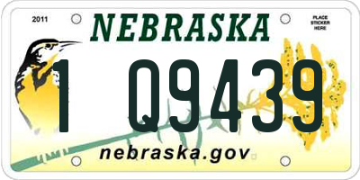 NE license plate 1Q9439