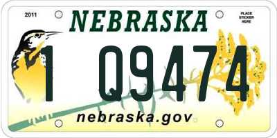 NE license plate 1Q9474