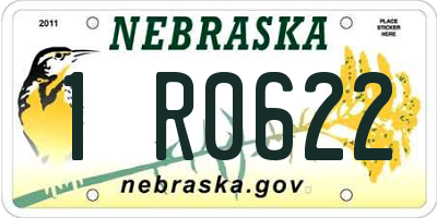 NE license plate 1R0622