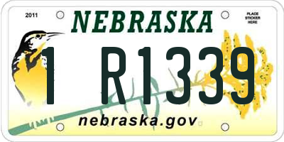 NE license plate 1R1339