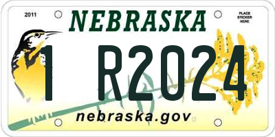 NE license plate 1R2024