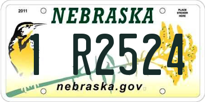 NE license plate 1R2524