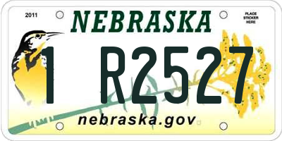 NE license plate 1R2527