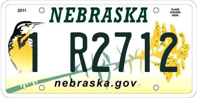 NE license plate 1R2712
