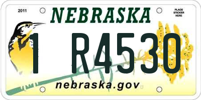 NE license plate 1R4530