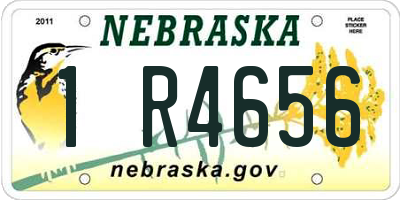 NE license plate 1R4656