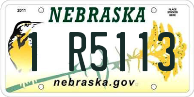 NE license plate 1R5113