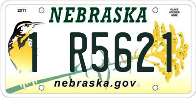 NE license plate 1R5621