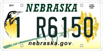 NE license plate 1R6150