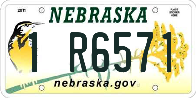 NE license plate 1R6571
