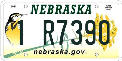 NE license plate 1R7390