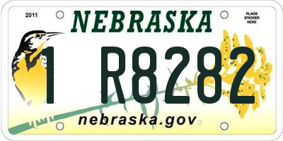 NE license plate 1R8282