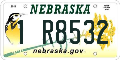NE license plate 1R8532