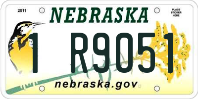 NE license plate 1R9051