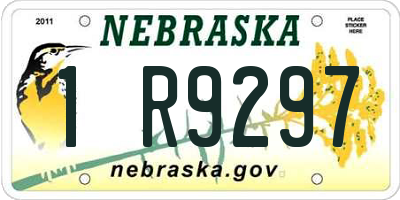 NE license plate 1R9297