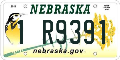 NE license plate 1R9391