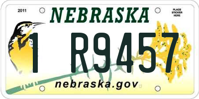 NE license plate 1R9457